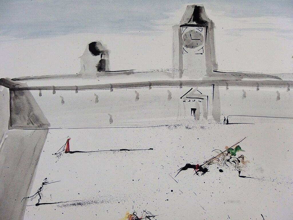 Salvador DALI: Tienta - Place in Spain, signed lithograph - 1983