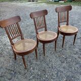 Chaises en cannage 1930