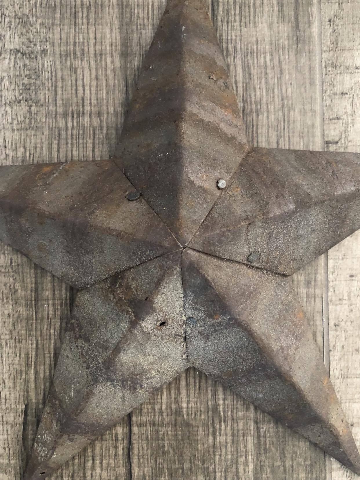 Amish Star 30cm Raw Rusty look