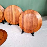 6 teak plates