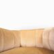 Pair of Art Deco club armchairs in champagne mohair, 1930.