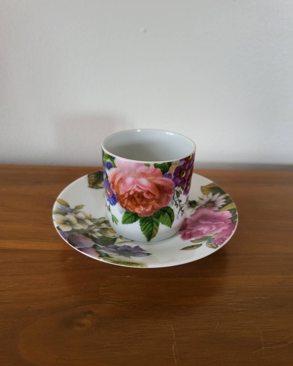 Porcelain Coffee Cup Bill Goldsmith Limoges "Victoria"