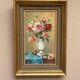 Oil on Canvas – “Still Life with Vase” by R.P. Vintage & Framed 28×40cm