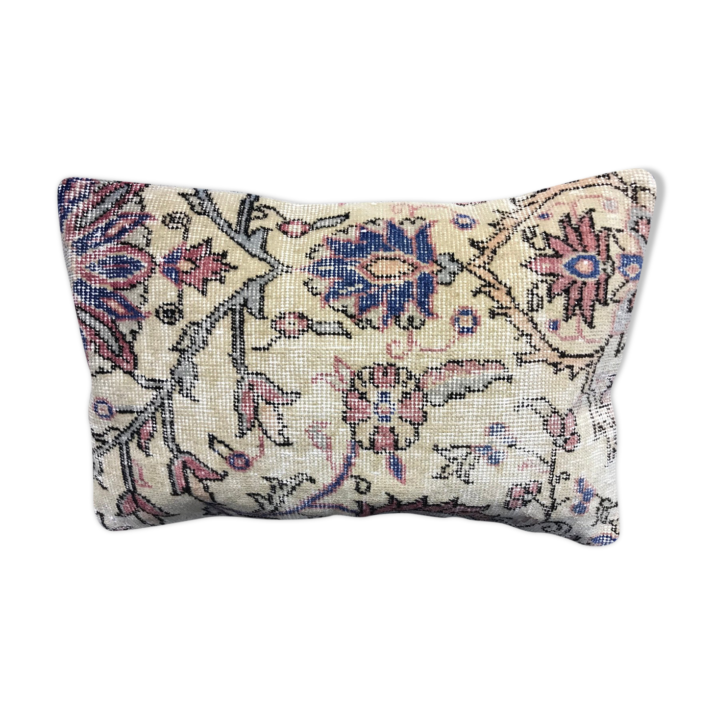 Turkish Carpet Floral Lumbar Pillow 40x60cm