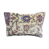 Tapis turc oreiller lombaire floral 40x60cm