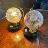 Table lamps globes 70s