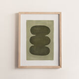 30x40cm paper paint dated and signed without frame M212