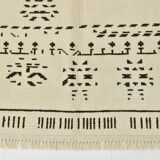 8x10 Beige & Dark Brown Modern Oushak Rug, 232x303Cm