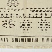 8x10 Beige & Dark Brown Modern Oushak Rug, 232x303Cm