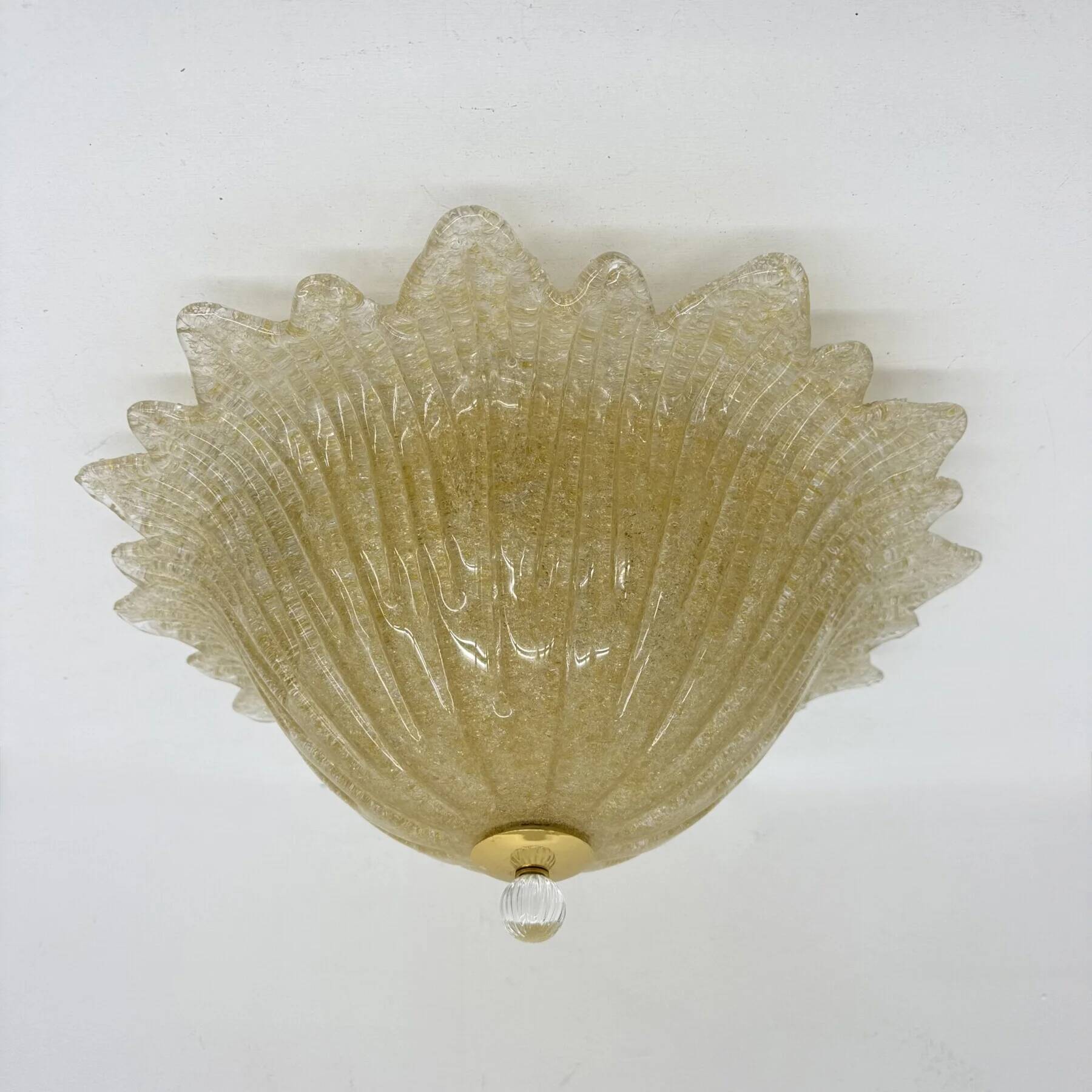 Mid-century Murano glass Italian ceiling lamp, 1970s