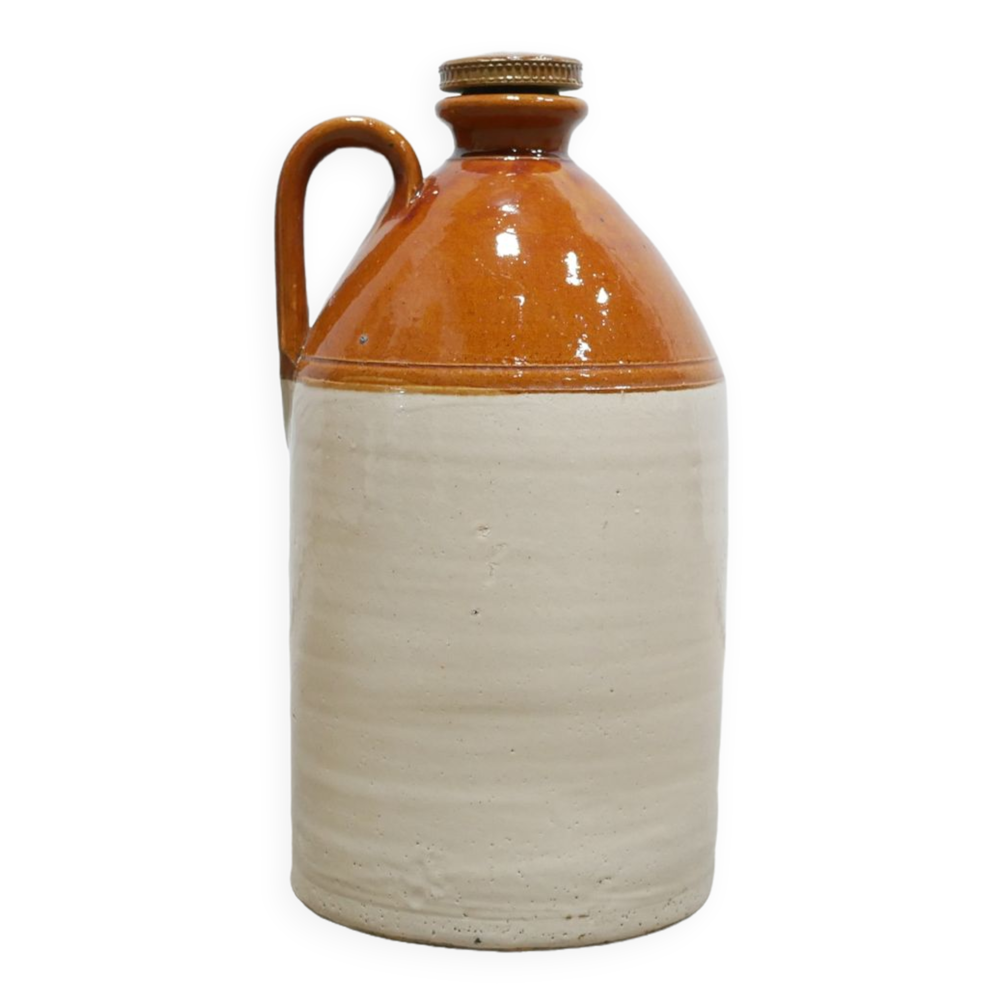 Bonbonne anglaise vintage en grès éditée par Doulton Lambeth