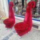 Pair of velvet lounge chairs with a Kashmir pattern from Bretz.
