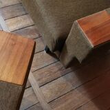 Danish Club armchairs 60s 70 khaki