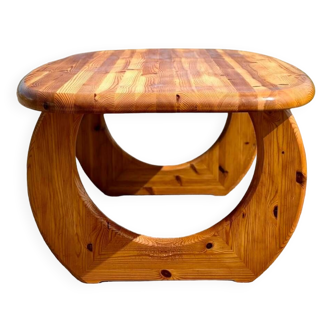 Brutalist Danish Oregon Pine Coffee Table