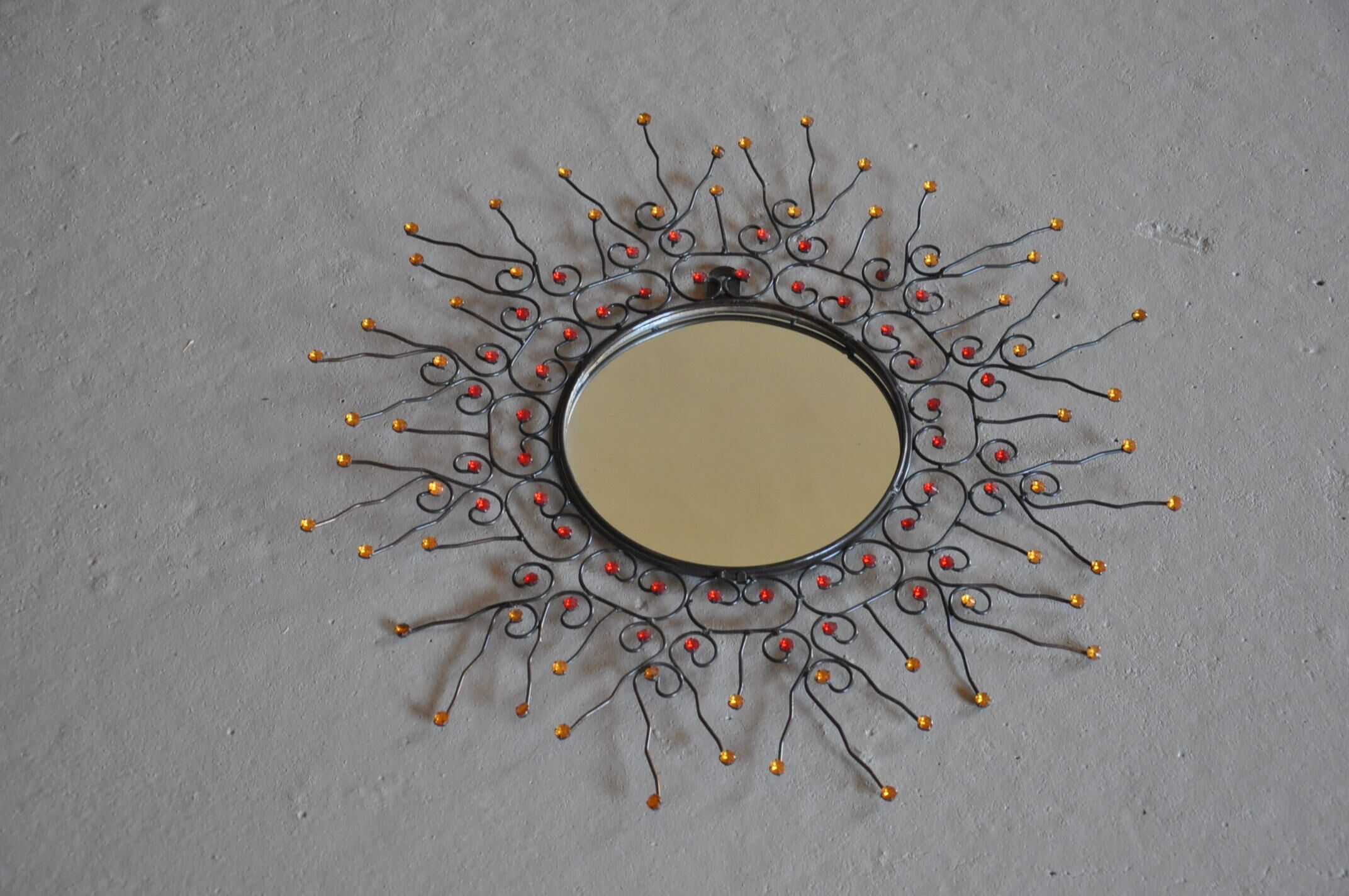 Vintage sun mirror wire