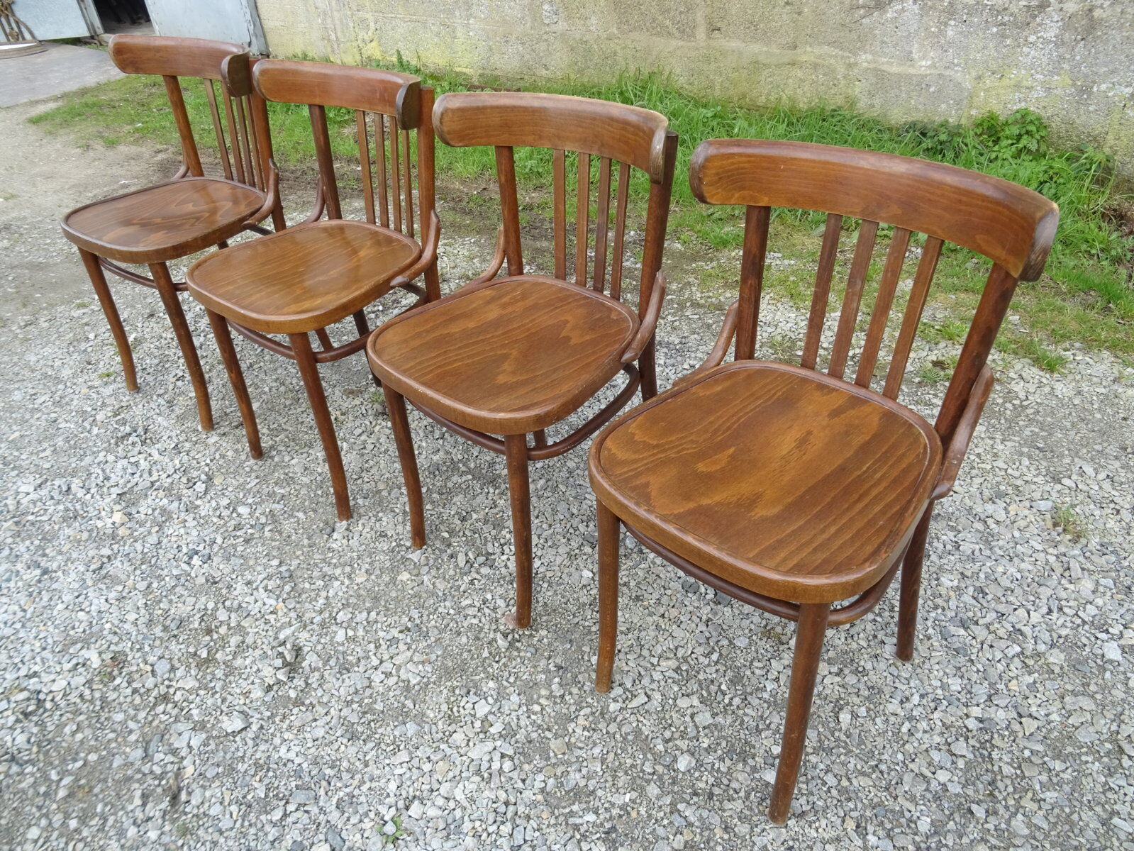 Series of 4 bistro chairs
