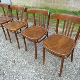 Series of 4 bistro chairs