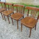 Série de 4 chaises bistrot
