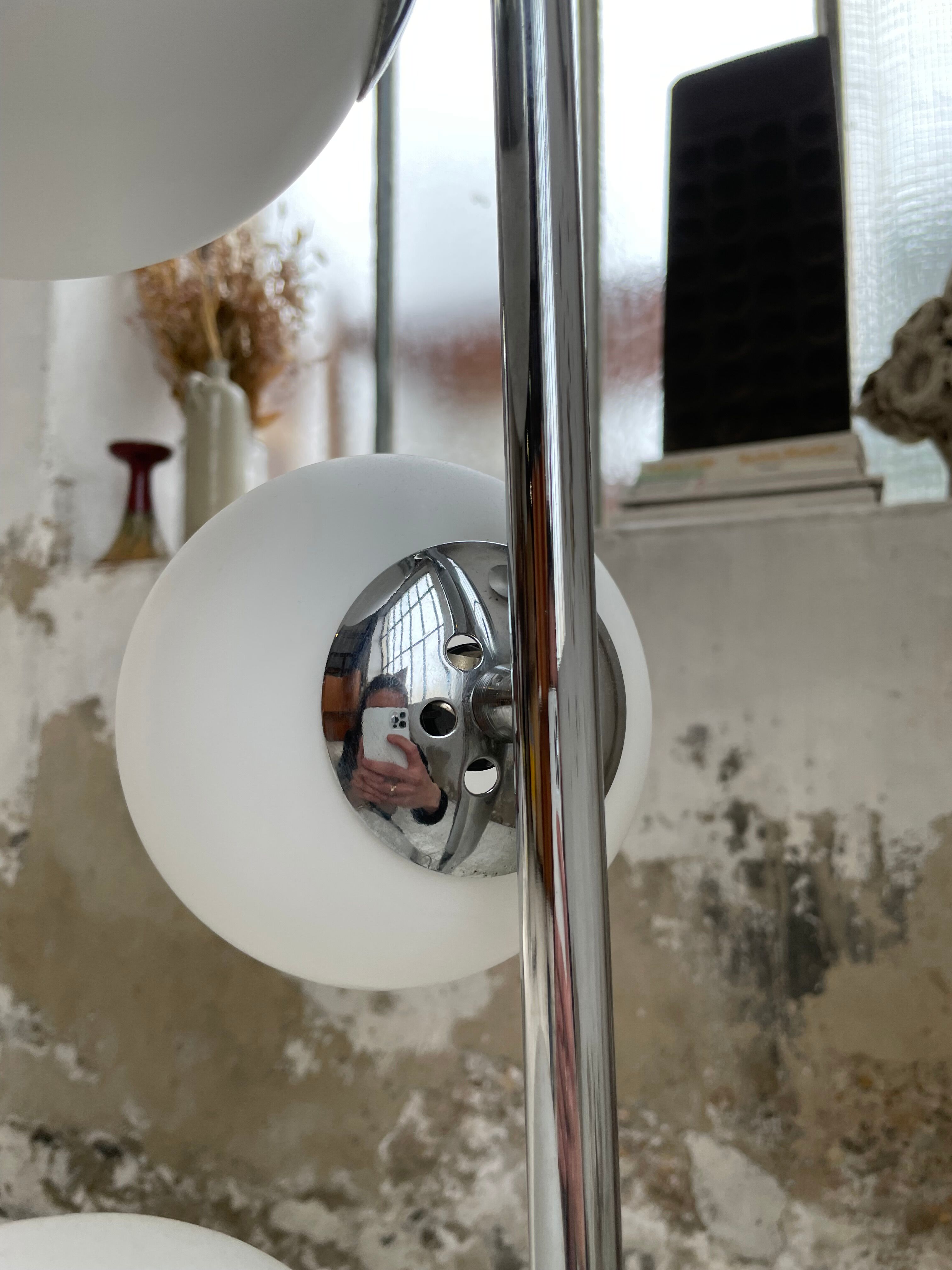 Floor lamp design 70s "balls"