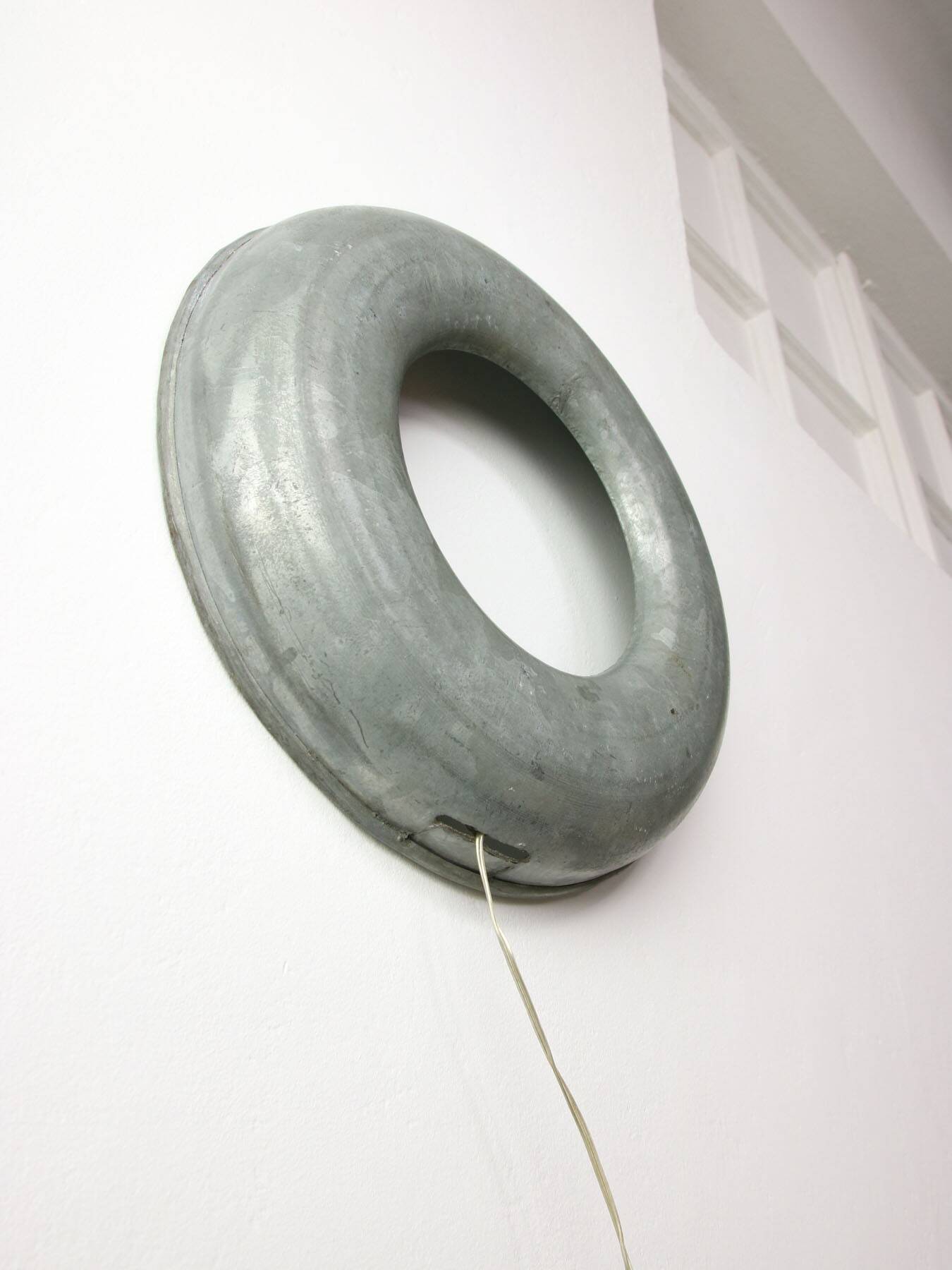 Vintage Italian Metal Donought Wall Lamp