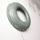 Vintage Italian Metal Donought Wall Lamp