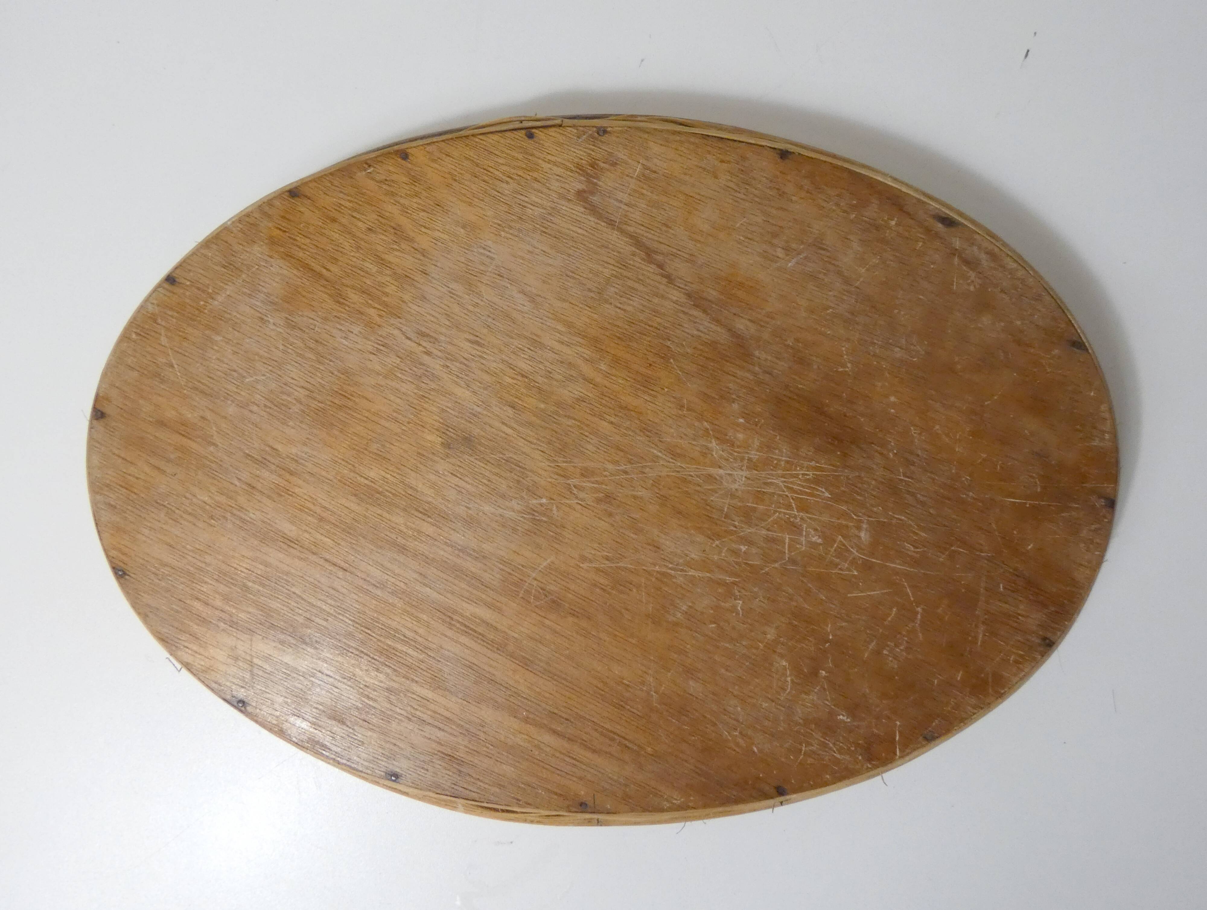 vintage rattan and mother-of-pearl tray