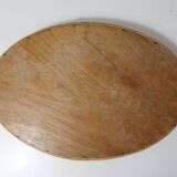 vintage rattan and mother-of-pearl tray