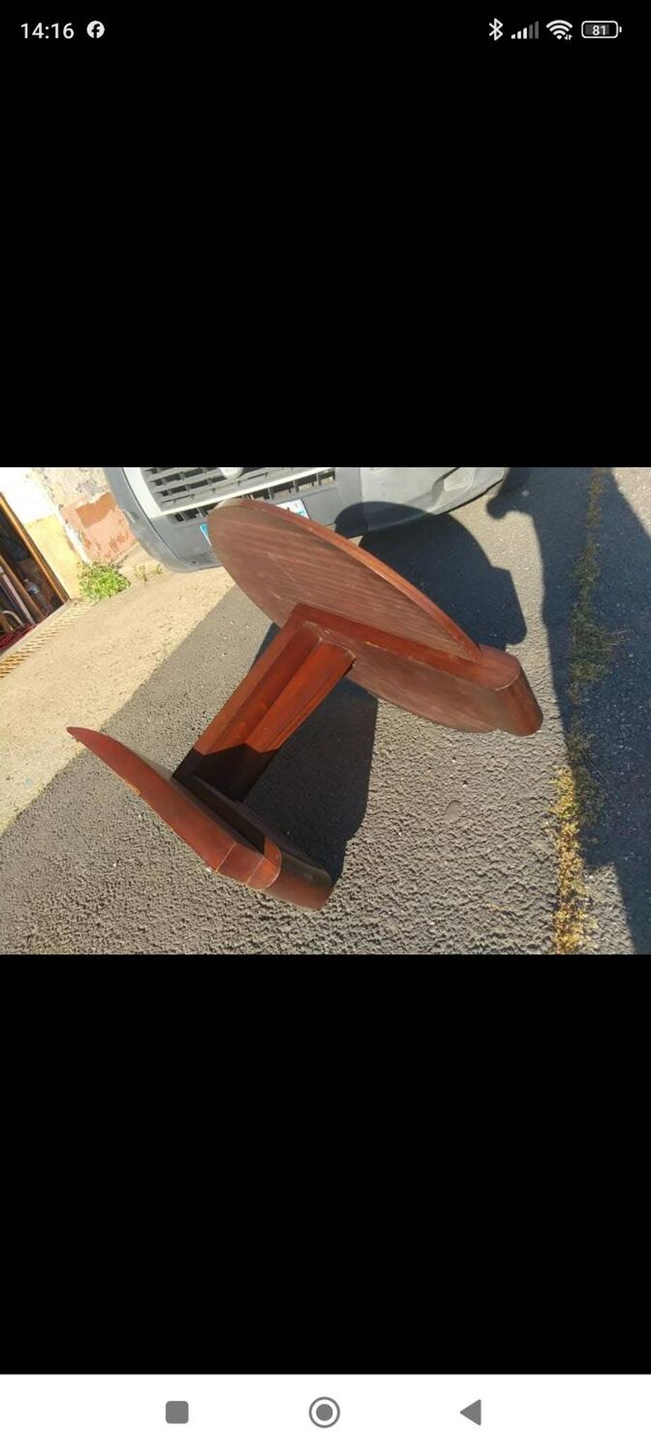 Mahogany side table, 1930