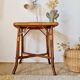 Vintage rattan side table or coffee table – 1960s Riviera style