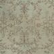 Vintage Handmade Soft Green Rug. One of a kind Floral Design Turkish Carpet