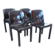 Set de 4 chaises Selene marron Magistretti Artemide