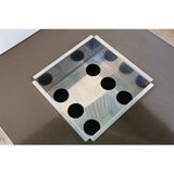 Vintage coffee bar table in steel and wood circa 1970