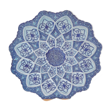 Decorative plate blue astria of Iran