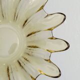 Vide-poche en verre soufflé translucide jaune