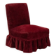 Fauteuil crapaud en velours côtelé rouge des années 1960