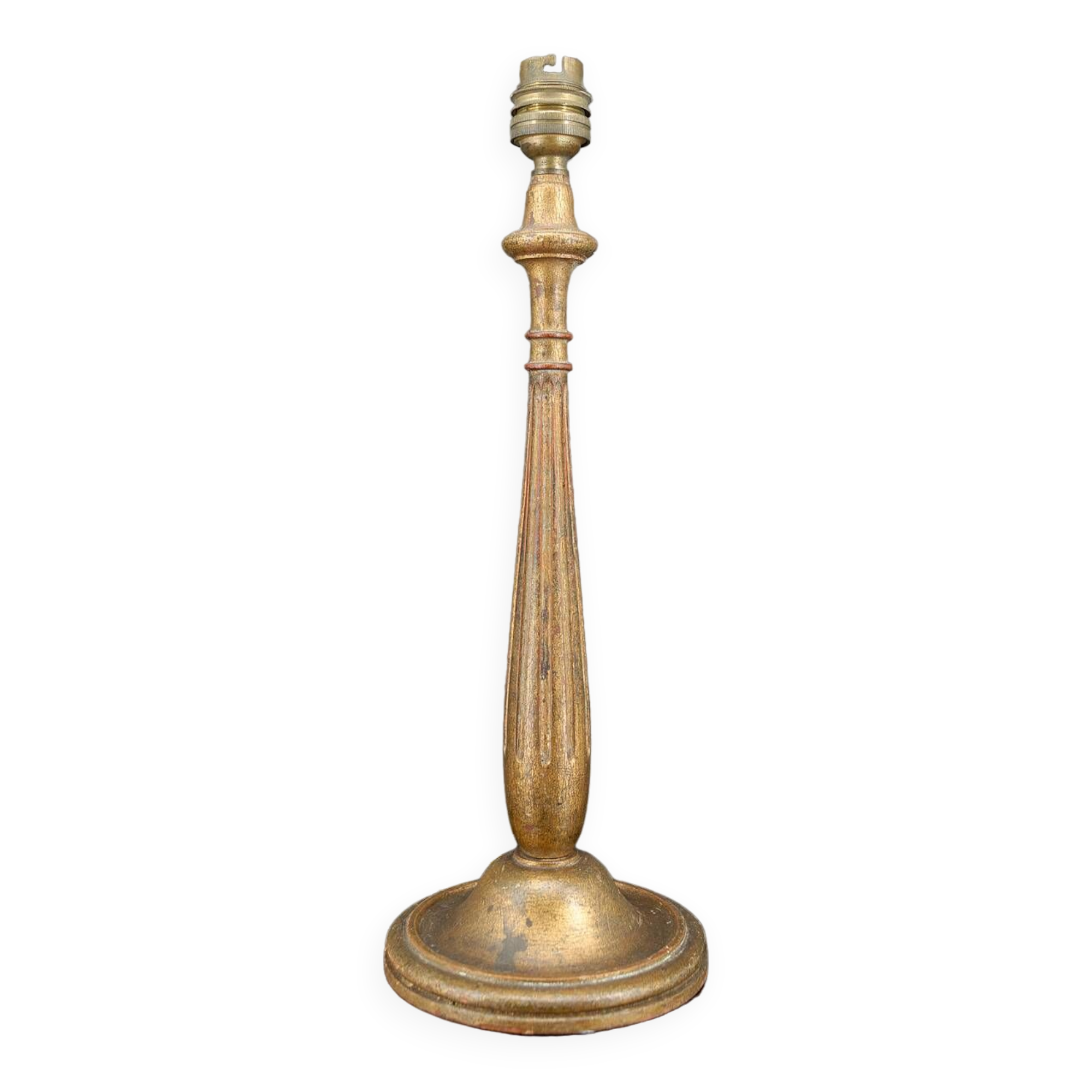 Art Deco lamp in gilded wood, France, Circa 1920