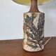 Unique Bodil Marie Nielsen Danish Modern Table Lamp with Leaves Print, 1960s