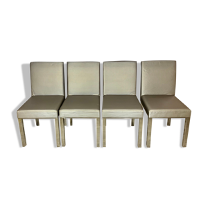 4 chaises chrome vintage
