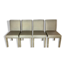 4 chaises chrome vintage