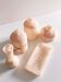 Mid Century Pink Alabaster Vanity or Bathroom Set, Handmade in Spain ci. 1960s