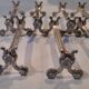 12 Christofle silver metal knife holders, Vendôme model