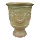 Antique French enamelled earthenware planter or pot