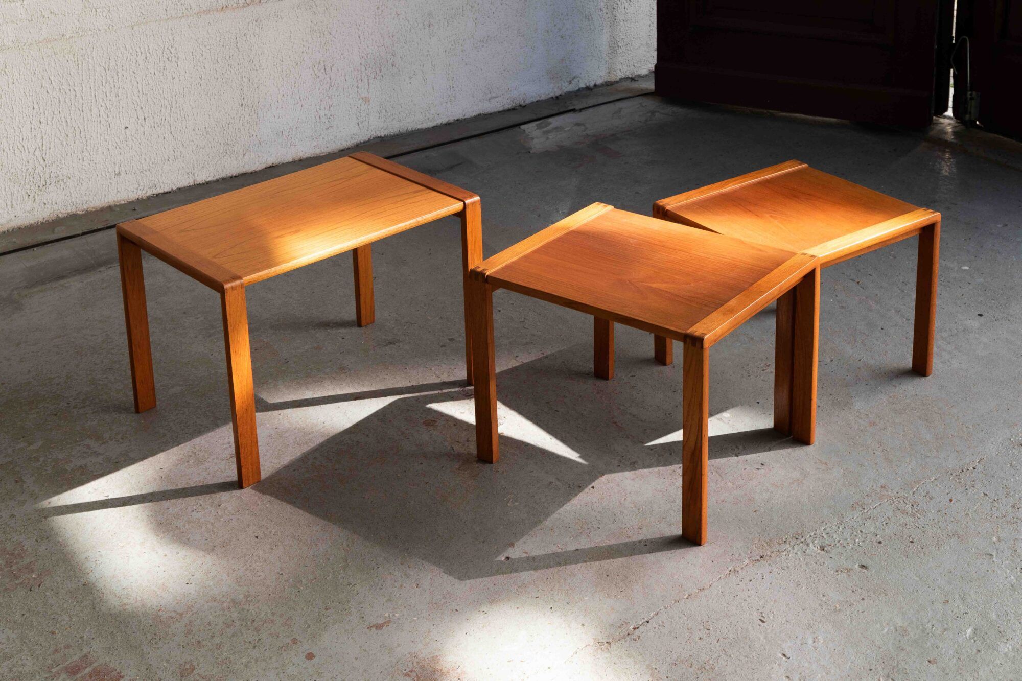 Ensemble de 3 tables gigognes par Aksel Kjersgaard