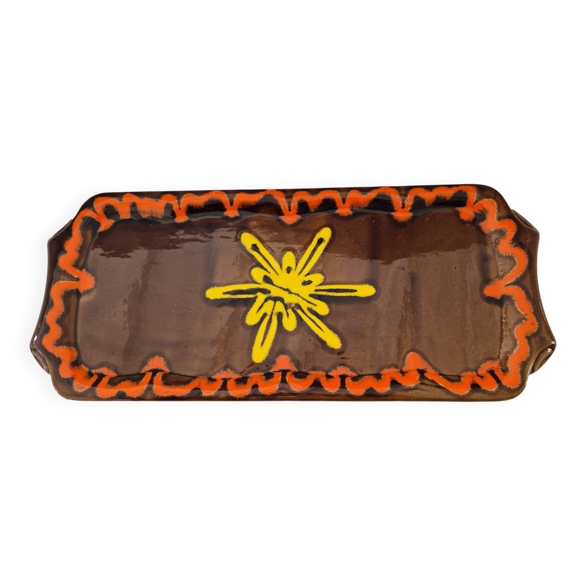 Vintage ceramic cake plate