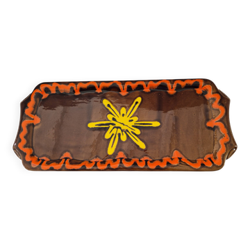 Plat a cake ceramique vintage