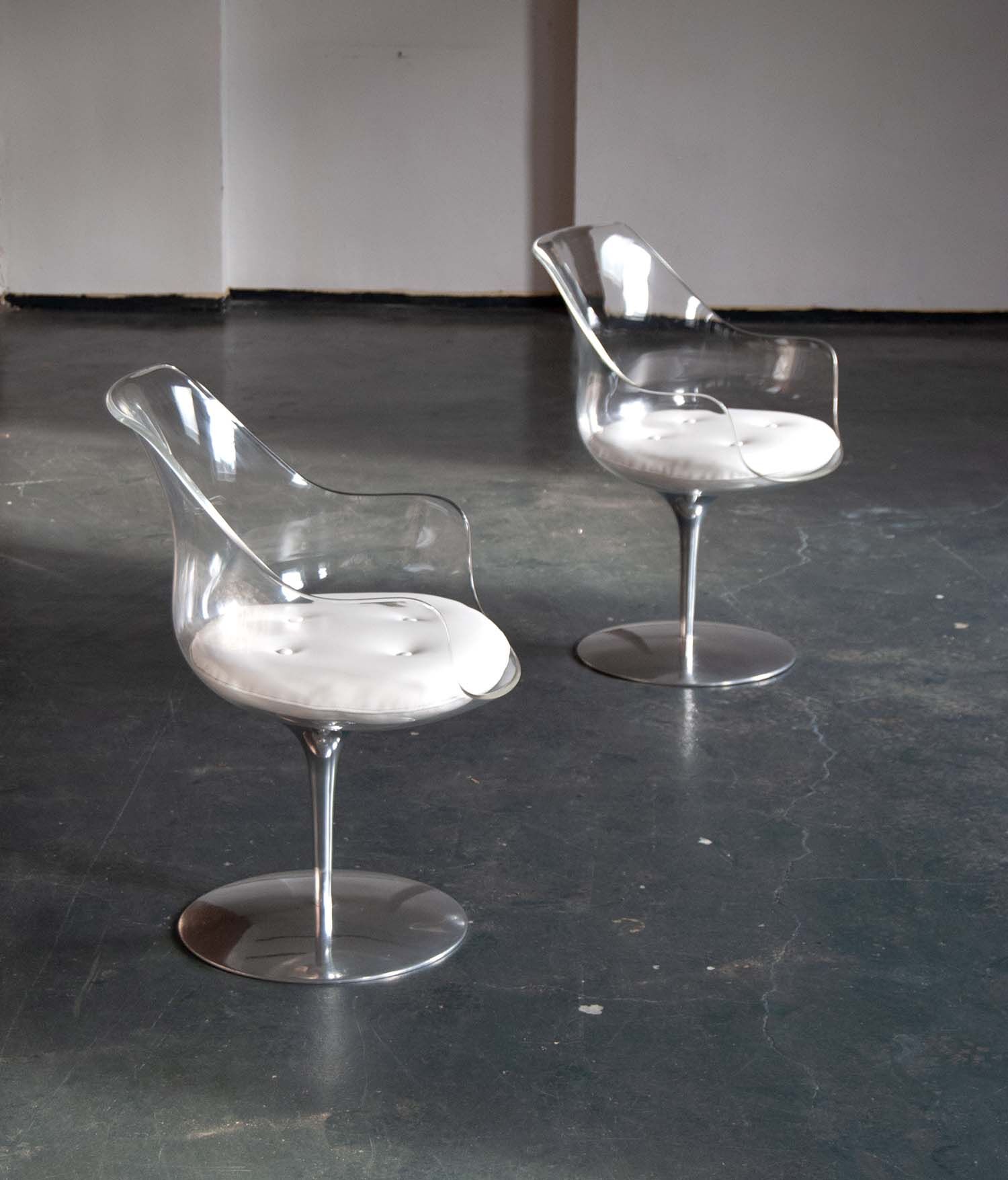 Champagne Chairs by Erwin & Estelle Laverne for Formes Nouvelles 1960s