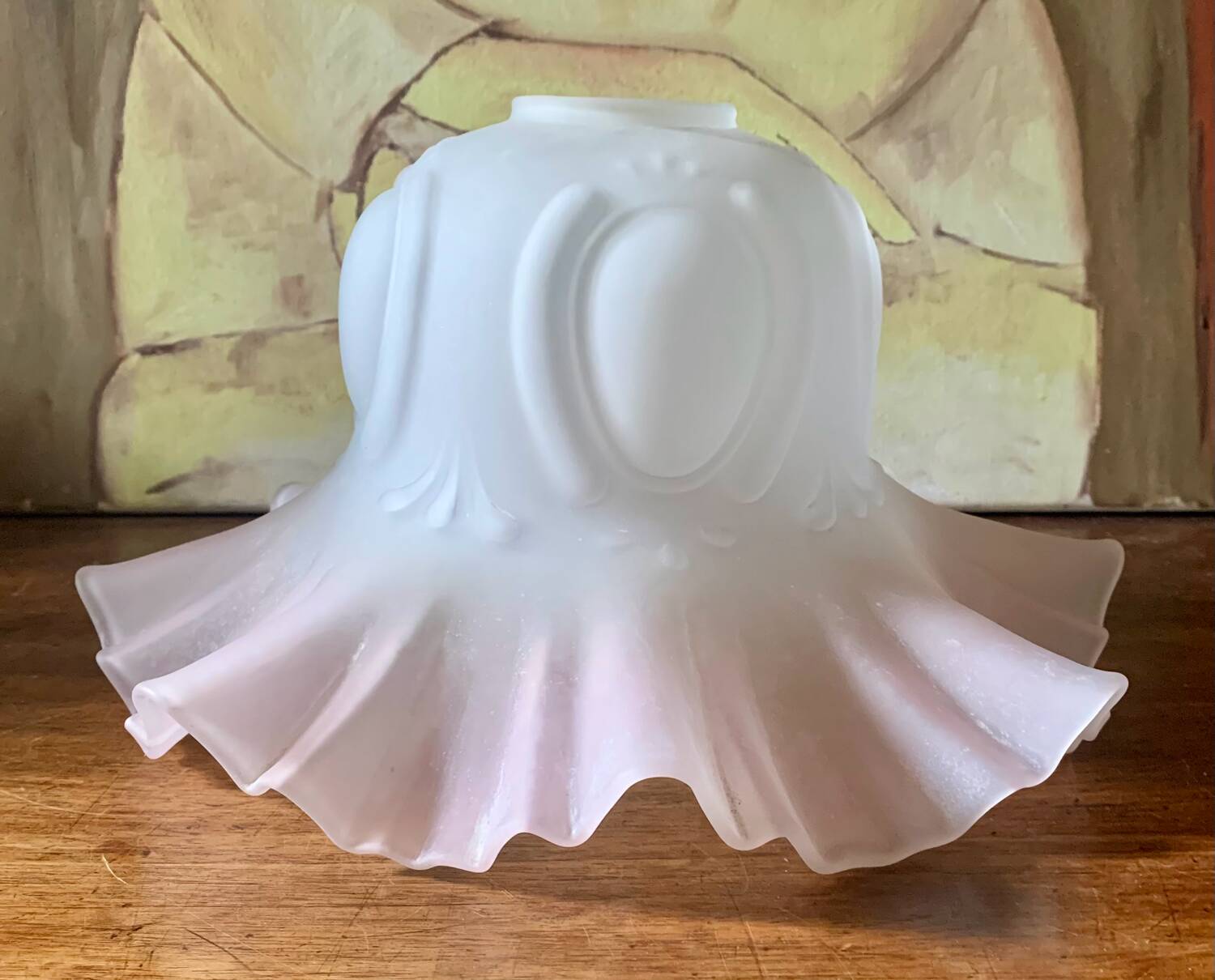 Large glass pendant light