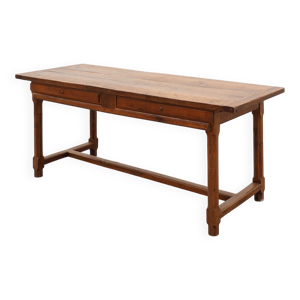 Table à manger en chêne - tiroirs