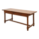 Rustic 19th century oak dinner table with drawers opening laterally, France