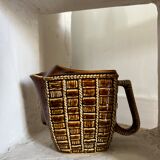 Ceramic pitcher with braided effect